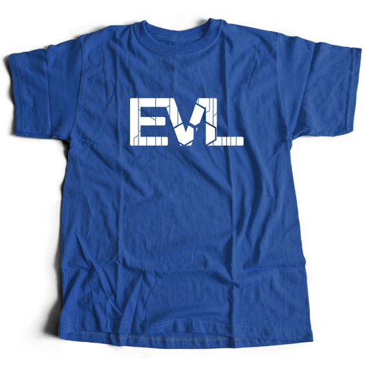 Royal Blue Shirt With White EVL Logo