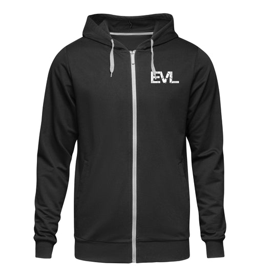 Black EVL Zip Hoodie